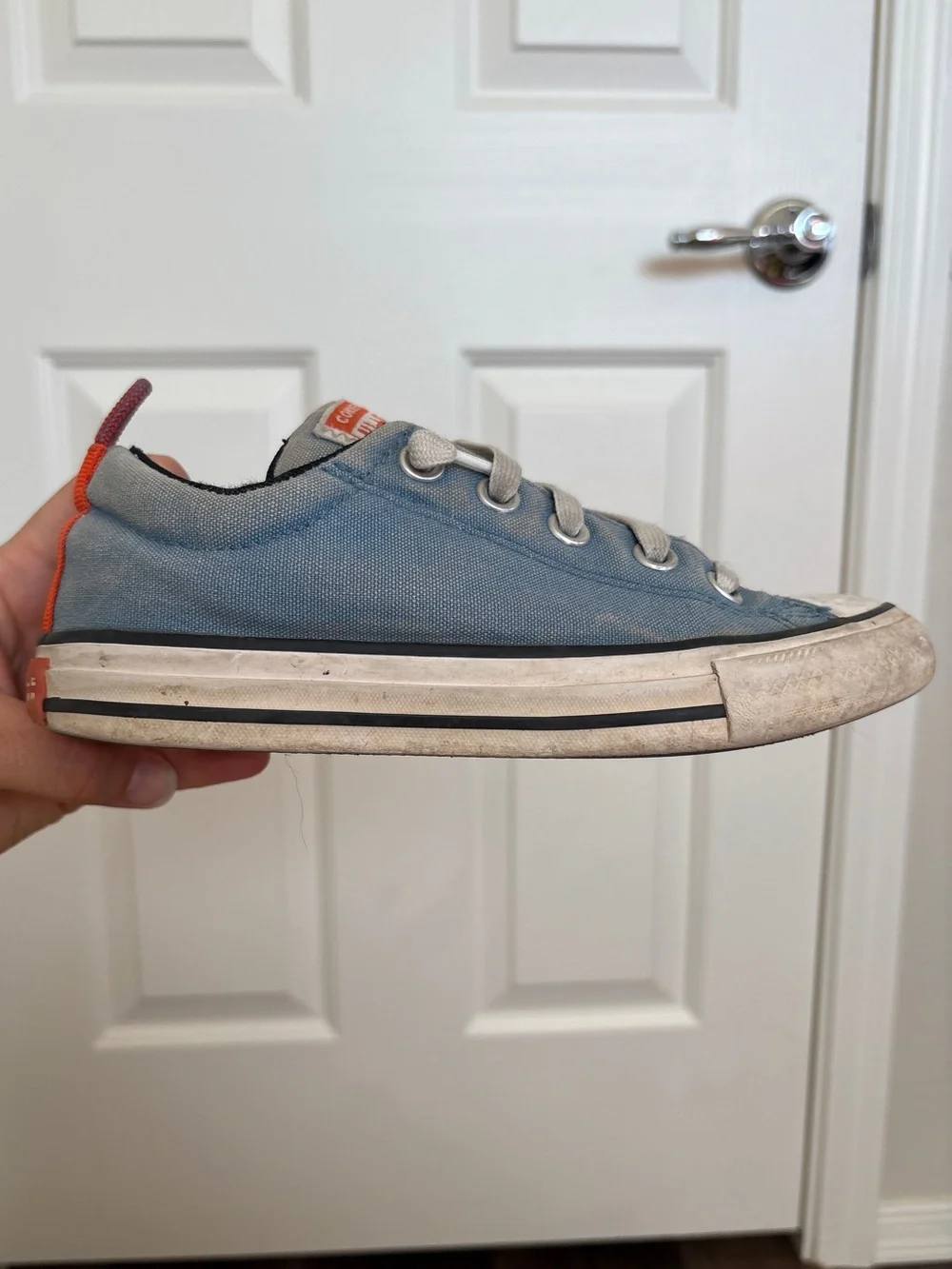 Converse Kids Chuck Taylor All Star Blue and Orange Sneakers